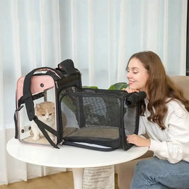 Travel in Style with the Pet Expandable Backpack!