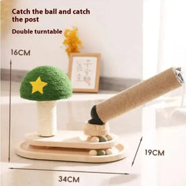 Durable Scratch-Resistant Pet Play Pillar