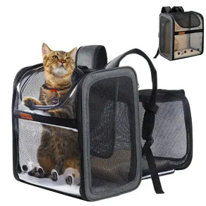 Travel in Style with the Pet Expandable Backpack!