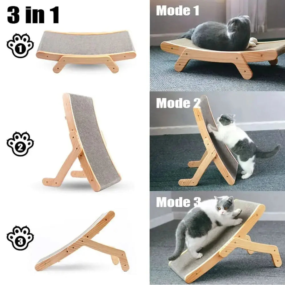 Wooden Cat Scratcher