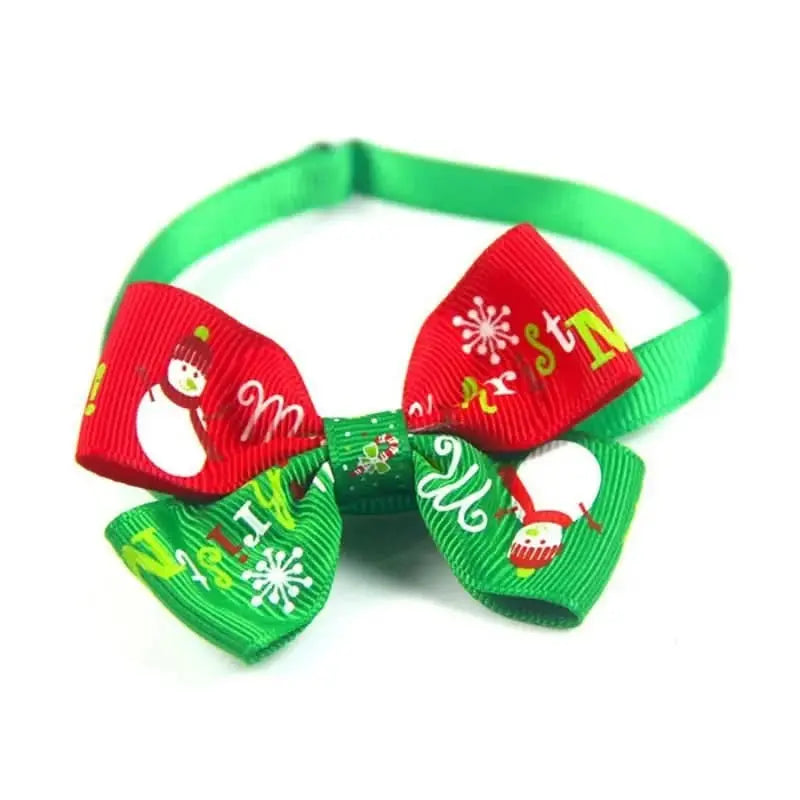 Festive Pet Bowtie Collar