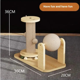 Durable Scratch-Resistant Pet Play Pillar