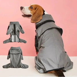 Visibility Enhanced Dog Raincoat