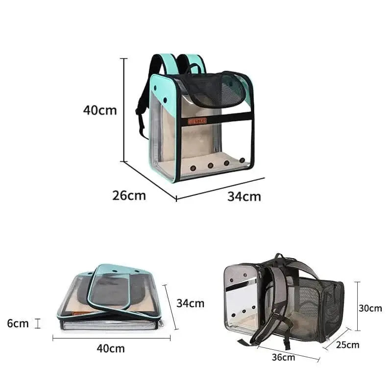 Travel in Style with the Pet Expandable Backpack!