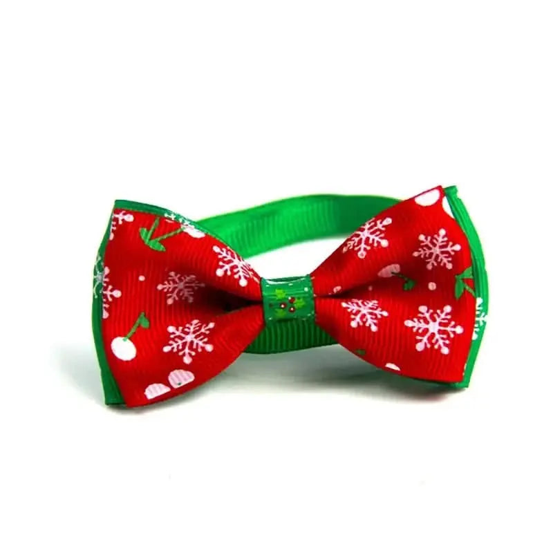 Festive Pet Bowtie Collar