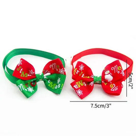 Festive Pet Bowtie Collar