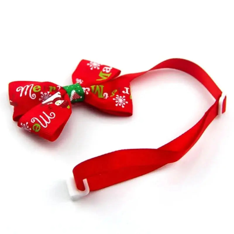 Festive Pet Bowtie Collar