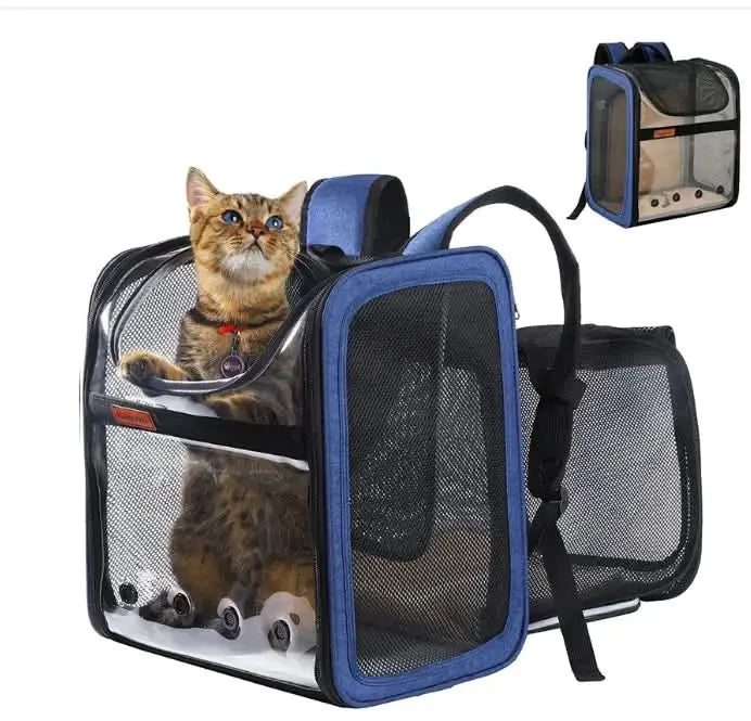 Travel in Style with the Pet Expandable Backpack!