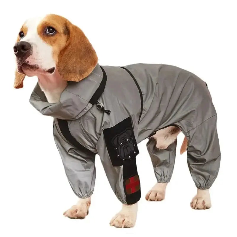 Visibility Enhanced Dog Raincoat